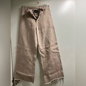 Boutique super high rise jeans in mauve color
